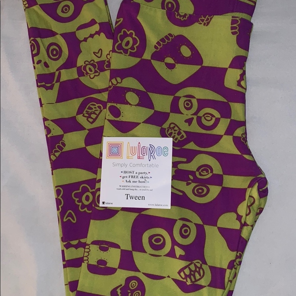 Lularoe Tween Skeleton Leggings